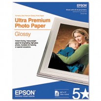 ULTRA-PREMIUM GLOSSY PHOTO PAPER, 79 LBS., 8-1/2 X 11, 25 SHEETS/PACK