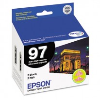 T097120D2 (97) EXTRA HIGH-YIELD INK, 2/PACK, BLACK