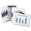 POLYPROPYLENE REPORT COVER W/CLIP, LETTER, HOLDS 30 PAGES, ASSORTED, 25/BOX