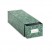 REINFORCED BOARD CARD FILE WITH PULL DRAWER HOLDS 1500 3 X 5 CARDS, GREEN MARBLE