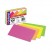 RULED INDEX CARDS, 3 X 5, GLOW GREEN/YELLOW, ORANGE/PINK, 100/PACK