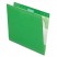 REINFORCED HANGING FOLDERS, LETTER, BRIGHT GREEN, 25/BOX