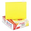 READY-TAB REINFORCED HANGING FILE FOLDERS, 1/5 TAB, LETTER, YELLOW, 25/BOX