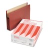 WATERSHED SEVEN INCH EXPANSION FILE POCKET, STRAIGHT CUT, LEGAL, RED, 5/BOX