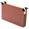 FILE POCKET WITH SWING HOOKS, REDROPE, LEGAL, 5/BOX