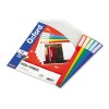 CLEAR POLY INDEX FOLDERS, LETTER, ASSORTED COLORS, 10/PACK