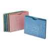 EXPANDING PROJECT JACKETS, LETTER, POLY, BLUE/GREEN/PINK/TAUPE , 5/PACK
