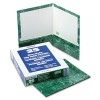 MARBLE LAMINATED HIGH GLOSS PAPER, EMERALD GREEN