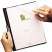 POLYPROPYLENE NO-PUNCH REPORT COVER, LETTER, HOLDS 30 PAGES, CLEAR/BLACK