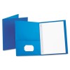 PAPER TWIN-POCKET PORTFOLIO, TANG FASTENERS, LETTER, 1/2
