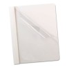 COATED PAPER REPORT COVER, TANG CLIP, LETTER, 1/2