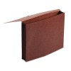PREMIUM REINFORCED THREE INCH EXPANSION WALLETS, RED FIBER, LETTER, RED