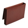 PREMIUM REINFORCED THREE INCH EXPANSION WALLETS, RED FIBER, LEGAL, RED
