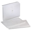 EXPANDABLE POLY STRING & BUTTON BOOKLET ENVELOPE, CLEAR, LEGAL