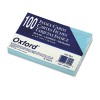 RULED INDEX CARDS, 4 X 6, BLUE, 100/PACK