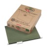 EARTHWISE100% RECYCLED PAPER HANGING FOLDERS, LETTER, STANDARD GREEN, 25/BOX