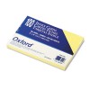 UNRULED INDEX CARDS, 5 X 8, CANARY, 100/PACK