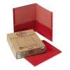EARTHWISE 100% RECYCLED PAPER TWIN-POCKET PORTFOLIO, RED
