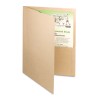 EARTHWISE 100% RECYCLED PAPER TWIN-POCKET PORTFOLIO, NATURAL
