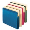 RECYCLED COLORED FILE POCKET, LETTER, ASSORTED, 4/PACK