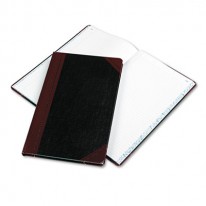 RECORD/ACCOUNT BOOK, BLACK/RED COVER, 150 PAGES, 14 1/8 X 8 5/8