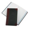 RECORD/ACCOUNT BOOK, JOURNAL RULE, BLACK/RED, 500 PAGES, 14 1/8 X 8 5/8