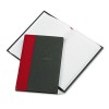 RECORD/ACCOUNT BOOK, BLACK/RED COVER, 144 PAGES, 5 1/4 X 7 7/8