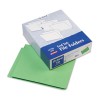 TWO-PLY EXPANSION FOLDERS, TWO FASTENERS, END TAB, LETTER, GREEN, 50/BOX