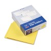 TWO-PLY EXPANSION FOLDERS, TWO FASTENERS, END TAB, LETTER, YELLOW, 50/BOX