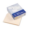 STRAIGHT CUT END TAB FOLDERS, ONE PLY, 9 1/2 INCH FRONT, LETTER, MANILA, 100/BOX