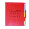 VERTICAL PERSONNEL FOLDERS, 1/3 CUT TOP TAB, LETTER, RED