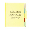VERTICAL PERSONNEL FOLDERS, 1/3 CUT TOP TAB, LETTER, YELLOW