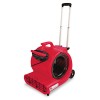COMMERCIAL THREE-SPEED AIR MOVER W/BUILT-ON DOLLY, RED