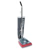 SANITAIRE COMMERCIAL LIGHTWEIGHT BAG-STYLE UPRIGHT VAC, 12 LBS, GRAY/RED