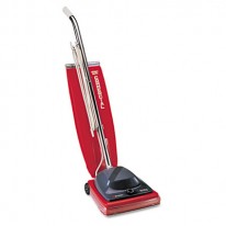 SANITAIRE COMMERCIAL UPRIGHT VACUUM W/VIBRA-GROOMER II, 16 LBS, RED