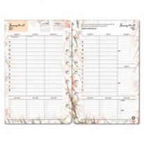BLOOMS DATED WEEKLY/MONTHLY PLANNER REFILL, JAN.-DEC., 5-1/2 X 8-1/2, 2013