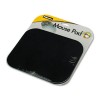 POLYESTER MOUSE PAD, NONSKID RUBBER BASE, 9 X 8, BLACK