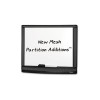 MESH PARTITION ADDITIONS DRY ERASE BOARD, 16 1/2 X 5/8 X 13 3/8, BLACK