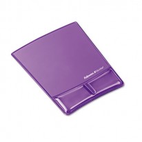 GEL WRIST SUPPORT W/ATTACHED MOUSE PAD, PURPLE