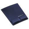 MEMORY FOAM WRIST SUPPORT W/ATTACHED MOUSE PAD, SAPHIRE