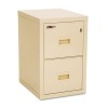 TURTLE 2-DRAWER FILE, 17-3/4W X 22-1/8D, UL LISTED 350FOR FIRE, PARCHMENT