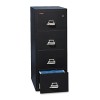 4-DRAWER VERTICAL FILE, 17-3/4W X 25D, UL LISTED 350FOR FIRE, LETTER, BLACK