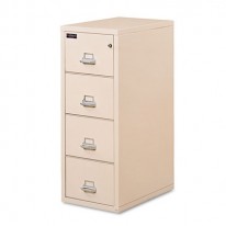 4-DRAWER VERTICAL FILE, 21-5/8W X 32-1/16D, UL 350FOR FIRE, LEGAL, PARCHMENT