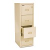 TURTLE 4-DRAWER FILE, 17-3/4W X 22-1/8D, UL LISTED 350FOR FIRE, PARCHMENT