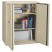 STORAGE CABINET, 36W X 19-1/4D X 44H, UL LISTED 350FOR FIRE, PARCHMENT