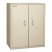 STORAGE CABINET, 36W X 19-1/4D X 44H, UL LISTED 350FOR FIRE, PARCHMENT