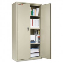 STORAGE CABINET, 36W X 19-1/4D X 72H, UL LISTED 350, PARCHMENT