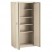 STORAGE CABINET, 36W X 19-1/4D X 72H, UL LISTED 350, PARCHMENT