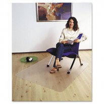 CLEARTEX ULTIMAT POLYCARBONATE CHAIR MAT FOR HARD FLOORS, 47 X 35, CLEAR