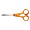 HOME AND OFFICE SCISSORS, 7 IN. LENGTH, ORANGE HANDLE, STAINLESS STEEL